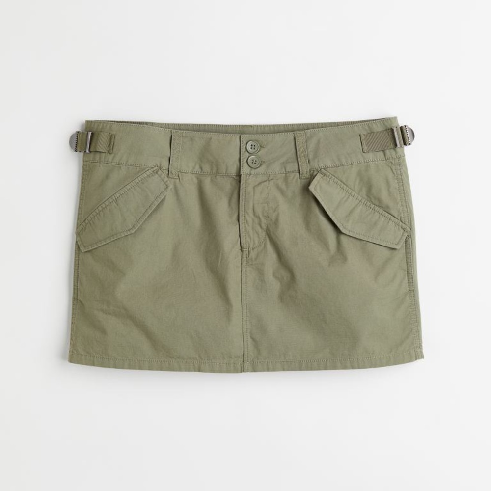 H&M Green Cargo Mini Skirt